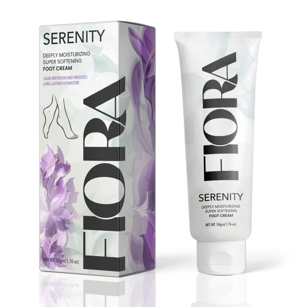 white foot cream tube and box