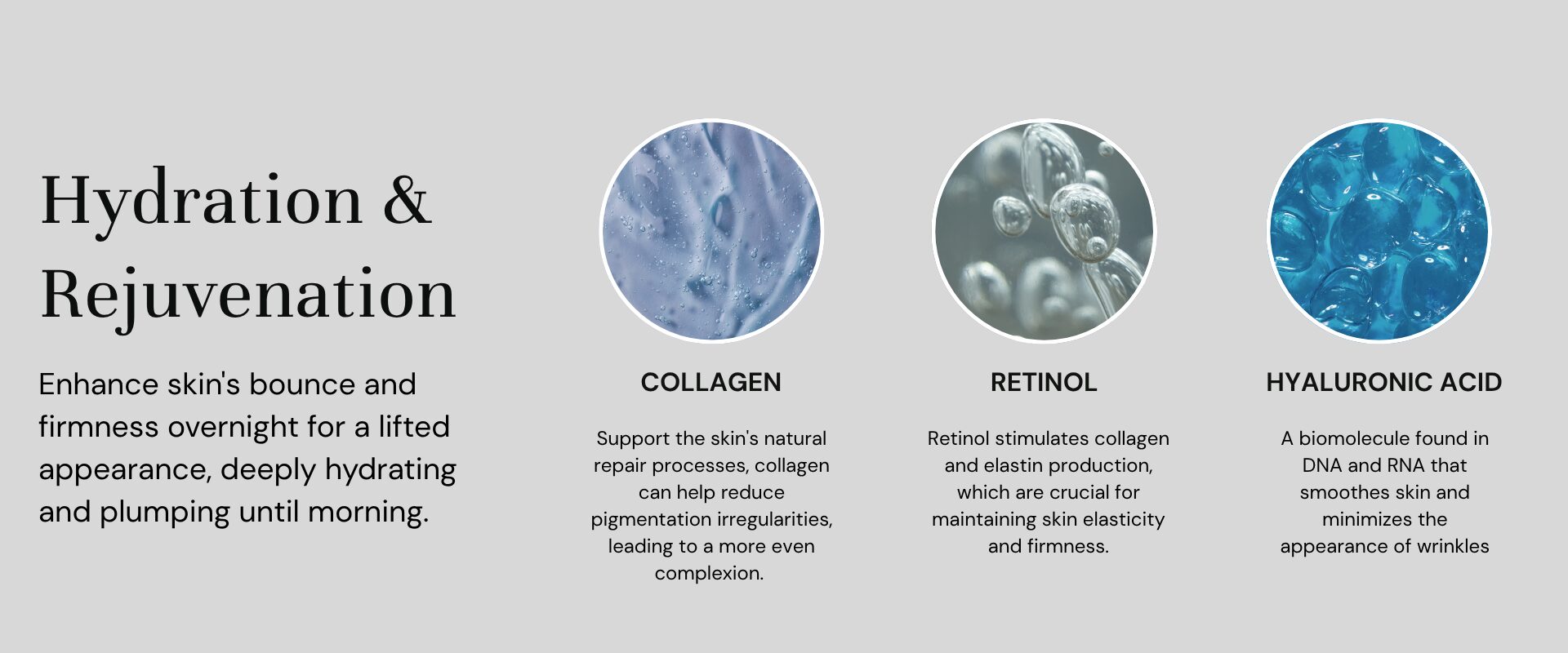 night cream ingredients